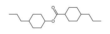 4-Propylcyclohexyl-4'-propylcyclohexanoate结构式