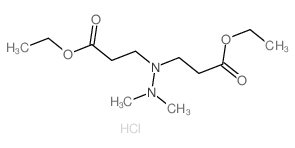 Propanoic acid, 3,3'-(dimethylhydrazono)bis-, diethyl ester, monohydrochloride(9CI)结构式