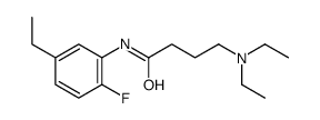 4-(diethylamino)-N-(5-ethyl-2-fluorophenyl)butanamide结构式