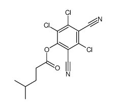 4-Methylpentanoic acid 3,5,6-trichloro-2,4-dicyanophenyl ester structure