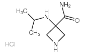3-(propan-2-ylamino)azetidine-3-carboxamide,hydrochloride Structure