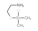 Ethanamine, 2-[(chlorodimethylstannyl)thio]- structure