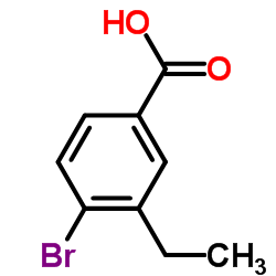 Benzoic acid, 4-bromo-3-ethyl- (9CI) structure