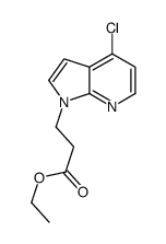 Ethyl 3-(4-chloro-1H-pyrrolo[2,3-b]pyridin-1-yl)propanoate Structure