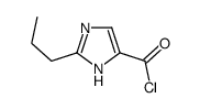 1H-Imidazole-4-carbonyl chloride, 2-propyl- (9CI) Structure