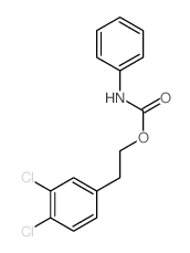 Benzeneethanol,3,4-dichloro-, 1-(N-phenylcarbamate)结构式
