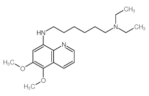 1,6-Hexanediamine,N6-(5,6-dimethoxy-8-quinolinyl)-N1,N1-diethyl- Structure
