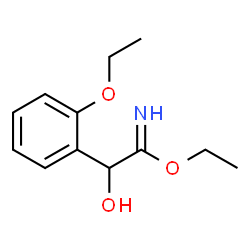 Benzeneethanimidic acid,2-ethoxy--alpha--hydroxy-,ethyl ester (9CI) Structure