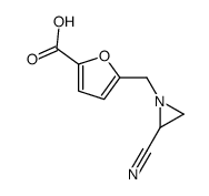 5-[(2-cyanoaziridin-1-yl)methyl]furan-2-carboxylic acid结构式