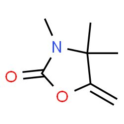 2-Oxazolidinone,3,4,4-trimethyl-5-methylene-(9CI) structure