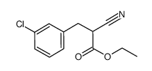 3-(3-chloro-phenyl)-2-cyano-propionic acid ethyl ester Structure