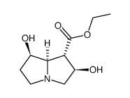 1H-Pyrrolizine-1-carboxylic acid, hexahydro-2,7-dihydroxy-, ethyl ester, [1S-(1alpha,2ba,7ba,7aalpha)]- (9CI)结构式