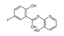 Benzamide, 5-fluoro-2-hydroxy-N-(3-hydroxy-2-pyridinyl)- (9CI) Structure