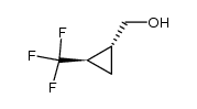 (+/-)-(2-trans-(Trifluoromethyl)cyclopropyl)methanol结构式