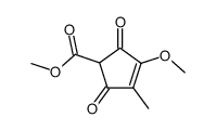 methyl 3-methoxy-4-methyl-2,5-dioxocyclopent-3-ene-1-carboxylate Structure