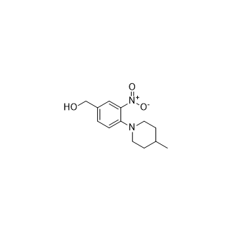 (4-(4-Methylpiperidin-1-yl)-3-nitrophenyl)methanol Structure