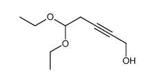 1,1-diethoxy-3-pentyn-5-ol结构式