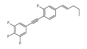 1,2,3-trifluoro-5-[2-(2-fluoro-4-pent-1-enylphenyl)ethynyl]benzene结构式