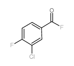 3-chloro-4-fluorobenzoyl fluoride Structure