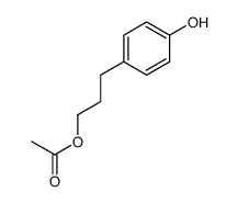 3-(4-hydroxyphenyl)propyl acetate Structure