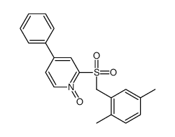 2-[(2,5-dimethylphenyl)methylsulfonyl]-1-oxido-4-phenylpyridin-1-ium Structure
