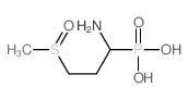 (1-amino-3-methylsulfinyl-propyl)phosphonic acid结构式