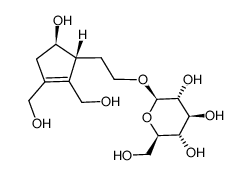 2''-O-β-D-glucopyranosyl eucommiol结构式