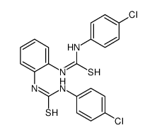 1-(4-chlorophenyl)-3-[2-[(4-chlorophenyl)carbamothioylamino]phenyl]thiourea Structure