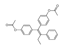 1,1-Bis(4'-acetoxyphenyl)-2-phenyl-but-1-en Structure