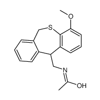 N-[(4-methoxy-6,11-dihydrobenzo[c][1]benzothiepin-11-yl)methyl]acetamide结构式