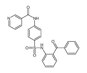N-[4-[(2-benzoylphenyl)sulfamoyl]phenyl]pyridine-3-carboxamide Structure