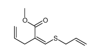 methyl 2-(prop-2-enylsulfanylmethylidene)pent-4-enoate结构式