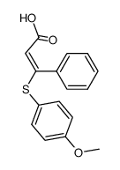 β-(4-methoxy-phenylsulfanyl)-cinnamic acid Structure