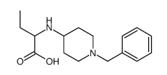 2-[[1-(benzyl)-4-piperidyl]amino]butyric acid structure