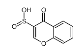 4-oxochromene-3-sulfinic acid结构式