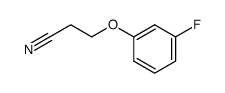 3-(3-fluorophenoxy)propanenitrile结构式