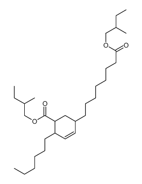 2-methylbutyl 4-hexyl-5(or 6)-[(2-methylbutoxy)carbonyl]cyclohex-2-ene-1-octanoate结构式