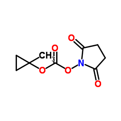 1-({[(1-Methylcyclopropyl)oxy]carbonyl}oxy)-2,5-pyrrolidinedione Structure
