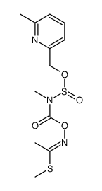 methyl (1E)-N-[methyl-[(6-methylpyridin-2-yl)methoxysulfinyl]carbamoyl]oxyethanimidothioate Structure