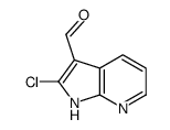 2-Chloro-1H-pyrrolo[2,3-b]pyridine-3-carbaldehyde Structure