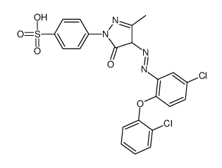 4-[4-[[5-chloro-2-(2-chlorophenoxy)phenyl]azo]-4,5-dihydro-3-methyl-5-oxo-1H-pyrazol-1-yl]benzenesulphonic acid picture