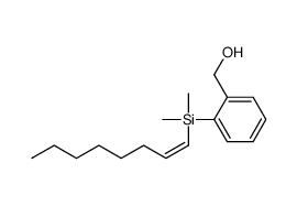 (2-{Dimethyl[(1E)-1-octen-1-yl]silyl}phenyl)methanol结构式