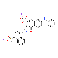 disodium 4-[[1-hydroxy-6-(phenylamino)-3-sulphonato-2-naphthyl]azo]naphthalenesulphonate Structure