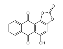 4-hydroxy-1,2-sulfinyldioxy-anthraquinone结构式