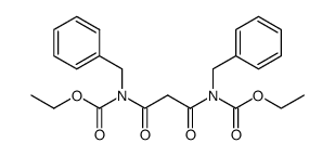 N,N'-dibenzyl-N,N'-malonyl-bis-carbamic acid diethyl ester结构式