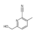 6-(hydroxymethyl)-3-methylpyridine-2-carbonitrile结构式