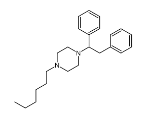 1-(1,2-diphenylethyl)-4-hexylpiperazine结构式