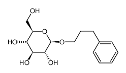 3-phenyl-1-propanol β-D-glucopyranoside Structure