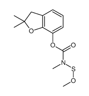 (2,2-dimethyl-3H-1-benzofuran-7-yl) N-methoxysulfanyl-N-methylcarbamate Structure