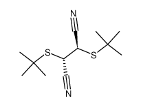 meso-2,3-bis-t-butylthiosuccinonitrile结构式